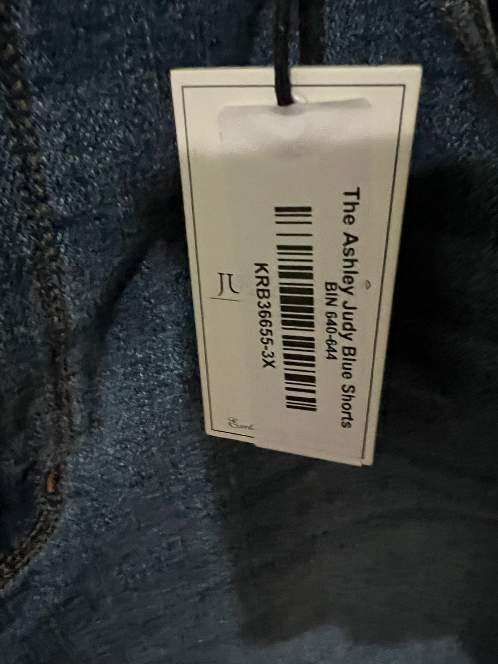New 3X Judy Blue Dark Indigo High-Rise Jeans with Leather Patch - Picture 4 of 5
